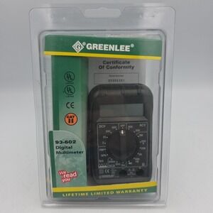 Greenlee Multimeter 93-602 / CAT II 600V MAX Open Box